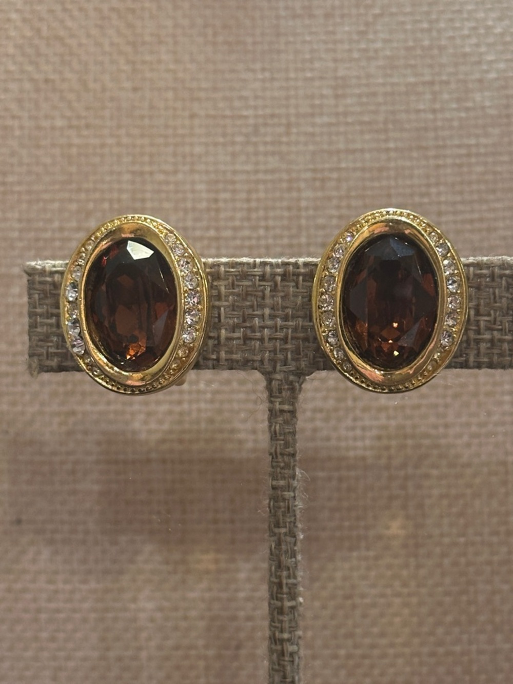 Christian Dior Vintage Clip-On Earrings - Picture 2 of 5